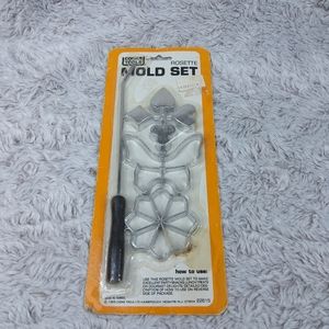 Vtg Cooks Tools Rosette Mold Set Partially Sealed